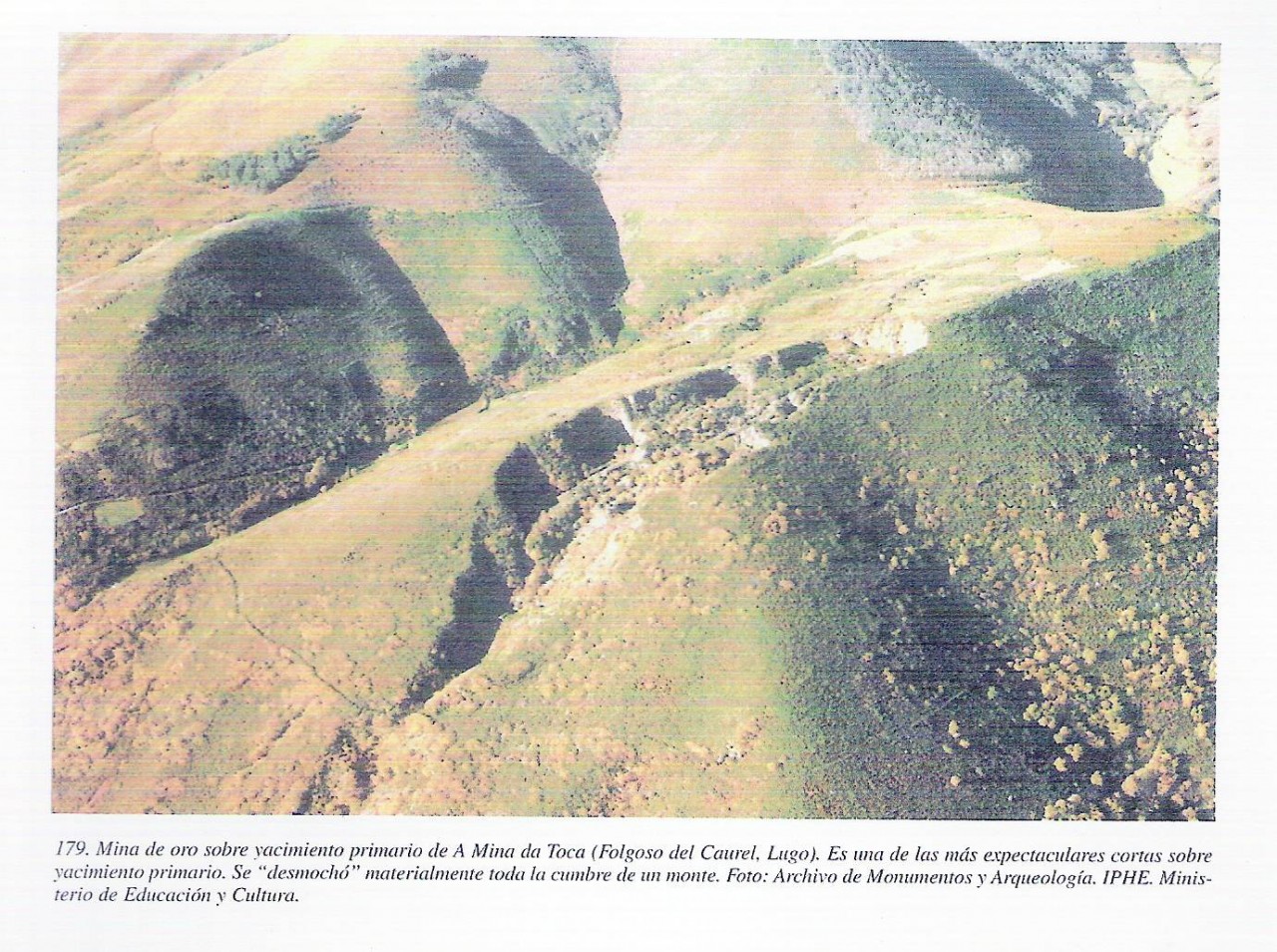 Mina antigua de oro O Caurel similar yacimiento de Cobarradeiras-Cobas